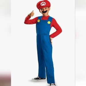 Mario Costume Kids Size Large New